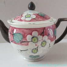 Load image into Gallery viewer, 1920s MakMerry Mak Merry Scottish Pottery Teapot. White Prunus Catherine Blair

