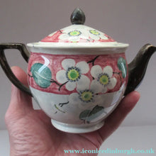 Load image into Gallery viewer, 1920s MakMerry Mak Merry Scottish Pottery Teapot. White Prunus Catherine Blair
