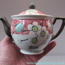 Load image into Gallery viewer, 1920s MakMerry Mak Merry Scottish Pottery Teapot. White Prunus Catherine Blair
