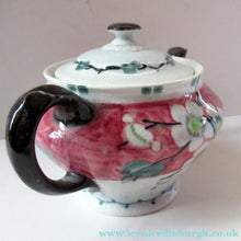 Load image into Gallery viewer, 1920s MakMerry Mak Merry Scottish Pottery Teapot. White Prunus Catherine Blair
