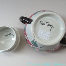 Load image into Gallery viewer, 1920s MakMerry Mak Merry Scottish Pottery Teapot. White Prunus Catherine Blair
