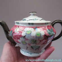 Load image into Gallery viewer, 1920s MakMerry Mak Merry Scottish Pottery Teapot. White Prunus Catherine Blair
