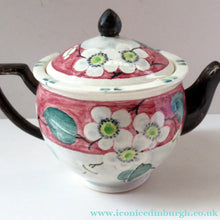 Load image into Gallery viewer, 1920s MakMerry Mak Merry Scottish Pottery Teapot. White Prunus Catherine Blair
