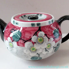 Load image into Gallery viewer, 1920s Scottish Art Pottery Makmerry Mak Merry Prunus Teapot

