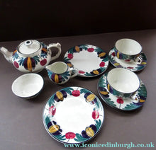 Load image into Gallery viewer, Roert Heron Langtoun Ware Kirkcaldy Breakfast Set Antique Scottish Pottery
