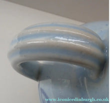 Load image into Gallery viewer, 1950s Buchan Pottery Stoneware Jug Portobello Blue Abstract Pattern
