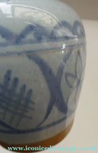 Load image into Gallery viewer, 1950s Buchan Pottery Stoneware Jug Portobello Blue Abstract Pattern

