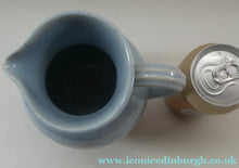 Load image into Gallery viewer, 1950s Buchan Pottery Stoneware Jug Portobello Blue Abstract Pattern
