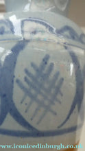 Load image into Gallery viewer, 1950s Buchan Pottery Stoneware Jug Portobello Blue Abstract Pattern
