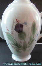 Load image into Gallery viewer, Large 1950s Buchan Portobello Stoneware Pottery Thistle Pattern Teapot
