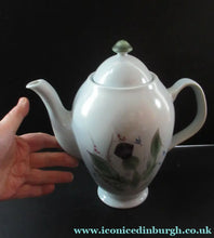 Load image into Gallery viewer, Large 1950s Buchan Portobello Stoneware Pottery Thistle Pattern Teapot
