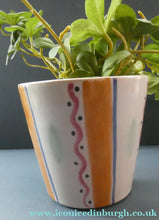 Load image into Gallery viewer, Rarer 1950s Buchan Stoneware Plant Pot. Stylish Abstract Pattern
