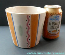 Load image into Gallery viewer, Rarer 1950s Buchan Stoneware Plant Pot. Stylish Abstract Pattern

