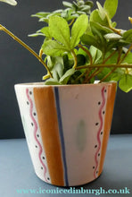Load image into Gallery viewer, Rarer 1950s Buchan Stoneware Plant Pot. Stylish Abstract Pattern
