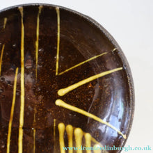 Load image into Gallery viewer, SCOTTISH POTTERY. Rarer Margery Clinton Circular Plate with an Abstract Yellow Slipware Decoration
