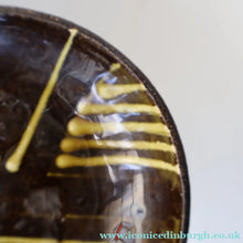 Load image into Gallery viewer, SCOTTISH POTTERY. Rarer Margery Clinton Circular Plate with an Abstract Yellow Slipware Decoration
