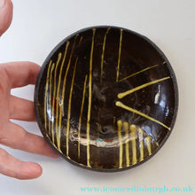 Load image into Gallery viewer, SCOTTISH POTTERY. Rarer Margery Clinton Circular Plate with an Abstract Yellow Slipware Decoration
