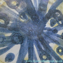 Load image into Gallery viewer, Margery Clinton Circular Shallow Bowl with a Hand-Painted Lustre Flowerhead
