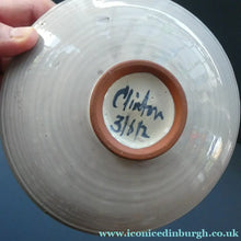 Load image into Gallery viewer, Margery Clinton Circular Shallow Bowl with a Hand-Painted Lustre Flowerhead
