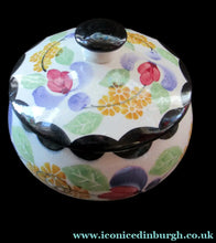 Load image into Gallery viewer, Robert Heron Kirkcaldy Methven Antique Scottish Pottery Lidded Powder Bowl
