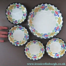 Load image into Gallery viewer, Heron Kirkcaldy Methven Pottery Five Bowls Floral Pattern
