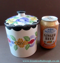 Load image into Gallery viewer, Robert Heron Kirkcaldy Methven Lidded Storage Jar Canister Antique Scottish Pottery
