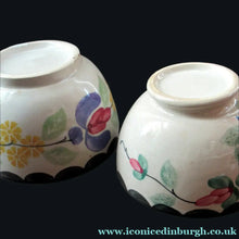 Load image into Gallery viewer, Methven Kirkcaldy Pottery Antique Scottish Pair of Spongeware Bowls
