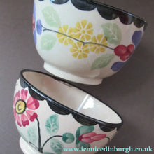 Load image into Gallery viewer, Methven Kirkcaldy Pottery Antique Scottish Pair of Spongeware Bowls
