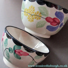 Load image into Gallery viewer, Methven Kirkcaldy Pottery Antique Scottish Pair of Spongeware Bowls
