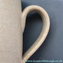 Load image into Gallery viewer, SCOTTISH POTTERY. Set of Four Large 1950s Buchan Plain Oatmeal Stoneware Tankard Shape Mugs. Each 5 inches in height
