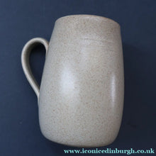 Load image into Gallery viewer, SCOTTISH POTTERY. Set of Four Large 1950s Buchan Plain Oatmeal Stoneware Tankard Shape Mugs. Each 5 inches in height
