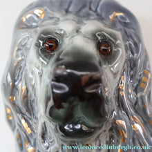 Load image into Gallery viewer, SCOTTISH POTTERY Antique SINGLE VICTORIAN Bo'ness Pottery Large Recumbent Lion, c 1900
