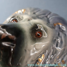 Load image into Gallery viewer, SCOTTISH POTTERY Antique SINGLE VICTORIAN Bo'ness Pottery Large Recumbent Lion, c 1900
