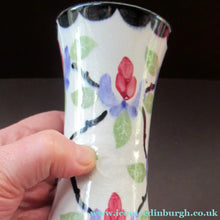 Load image into Gallery viewer, Antique Spongeware Scottish Pottery Vase Kirkcaldy Pottery
