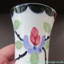 Load image into Gallery viewer, Antique Spongeware Scottish Pottery Vase Kirkcaldy Pottery
