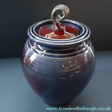 Load image into Gallery viewer, SCOTTISH POTTERY. Studio Pottery Lidded Pot by John Maguire, Perthshire
