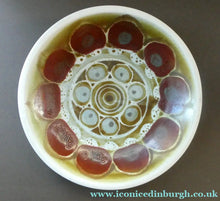 Load image into Gallery viewer, Stunning 1960s Large Scottish AVIEMORE POTTERY Plate / Shallow Dish. 10 inches
