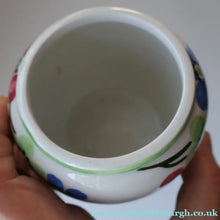 Load image into Gallery viewer, SCOTTISH POTTERY. Sweet Little 1920s BOUGH Ceramic Pot or Miniature Vase. Pretty Hand Painted Floral Design
