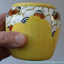 Load image into Gallery viewer, SCOTTISH POTTERY. Sweet Little 1920s BOUGH Ceramic Pot or Miniature Vase. Pretty Hand Painted Floral Design
