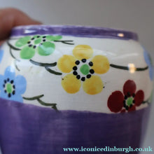 Load image into Gallery viewer, SCOTTISH POTTERY. Sweet Little 1920s BOUGH Ceramic Pot or Miniature Vase. Pretty Hand Painted Floral Design
