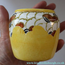 Load image into Gallery viewer, SCOTTISH POTTERY. Sweet Little 1920s BOUGH Ceramic Pot or Miniature Vase. Pretty Hand Painted Floral Design
