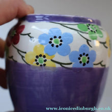 Load image into Gallery viewer, SCOTTISH POTTERY. Sweet Little 1920s BOUGH Ceramic Pot or Miniature Vase. Pretty Hand Painted Floral Design
