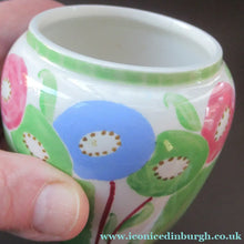 Load image into Gallery viewer, Small Bough Pottery Pot Richard Amour 1920s Floral Pattern
