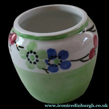 Load image into Gallery viewer, SCOTTISH POTTERY. Sweet Little 1920s BOUGH Ceramic Pot or Miniature Vase. Pretty Hand Painted Floral Design - Scottish
