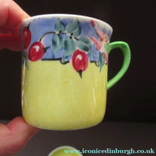 Load image into Gallery viewer, Bough Pottery 1930s Pair of Cups and Saucers. Rose Hips Richard Amour
