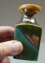 Load image into Gallery viewer, SCOTTISH POTTERY. Three 1970s / 1980s Margery Clinton Lustre Glaze Miniature Bottle Vases - Scottish Pottery
