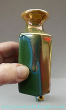 Load image into Gallery viewer, SCOTTISH POTTERY. Three 1970s / 1980s Margery Clinton Lustre Glaze Miniature Bottle Vases - Scottish Pottery
