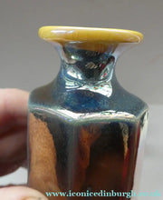 Load image into Gallery viewer, SCOTTISH POTTERY. Three 1970s / 1980s Margery Clinton Lustre Glaze Miniature Bottle Vases - Scottish Pottery
