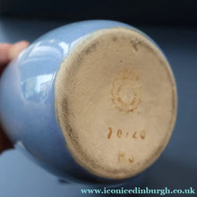 Load image into Gallery viewer, SCOTTISH POTTERY. PAIR of Large 1950s Buchan Plain French Blue Stoneware Tankard Shape Mugs. Each 5 inches in height
