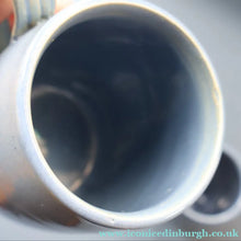 Load image into Gallery viewer, SCOTTISH POTTERY. PAIR of Large 1950s Buchan Plain French Blue Stoneware Tankard Shape Mugs. Each 5 inches in height
